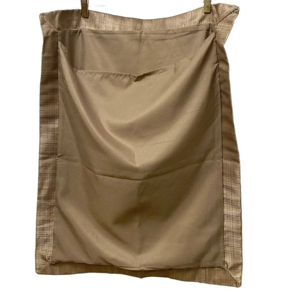 MARTHA STEWART Pillow Shams Set of 2 Standard Size  Beige Paisley Pillowcases